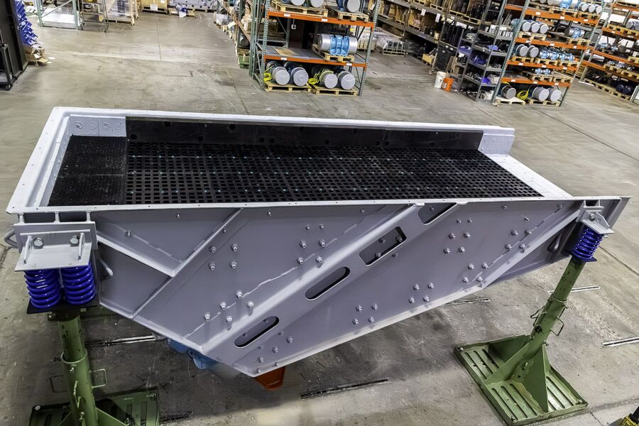 Retrofit Design – Classifying Screen Metallurgical Coke Custom Classifying Screen designed to Retrofit into an existing application