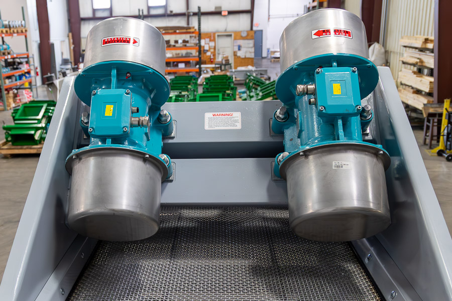 JVI Custom Vibratory Scalping Screen - Electromechanical Unbalanced Motors